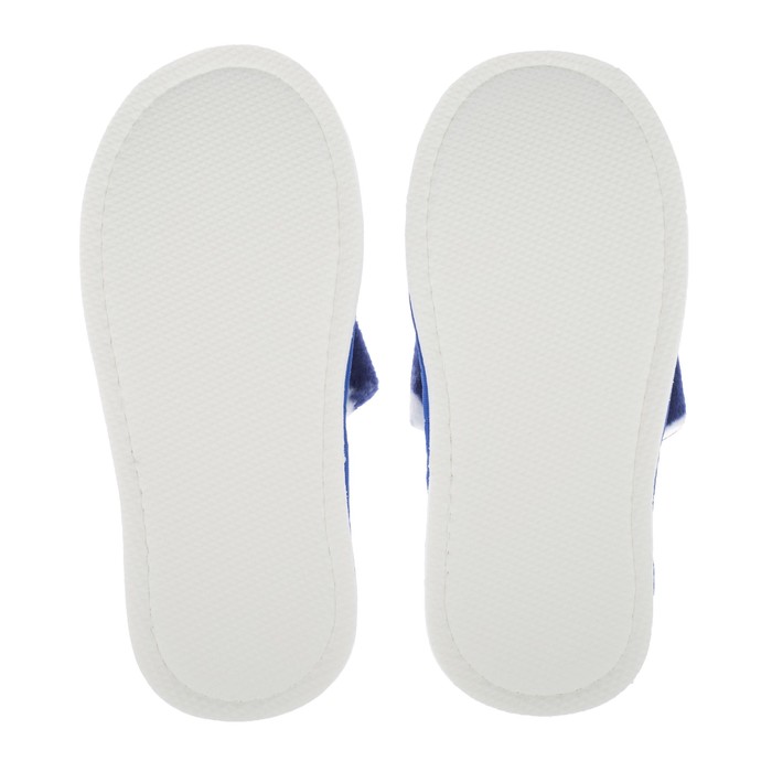 Тапки флис закрытые (синий) (р. 39/41)