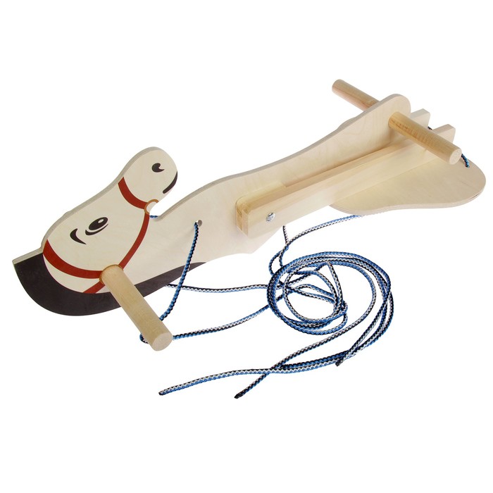 Качель детская "Лошадка" с подставкой для ног, 53х60х30см