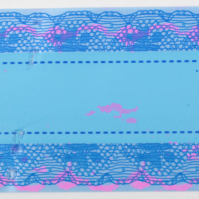 Бант-бабочка №5 "Ажур", цвет голубой УЦЕНКА