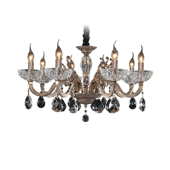 Люстра ARTIFICI 8x60Вт E14 медь 78x170см