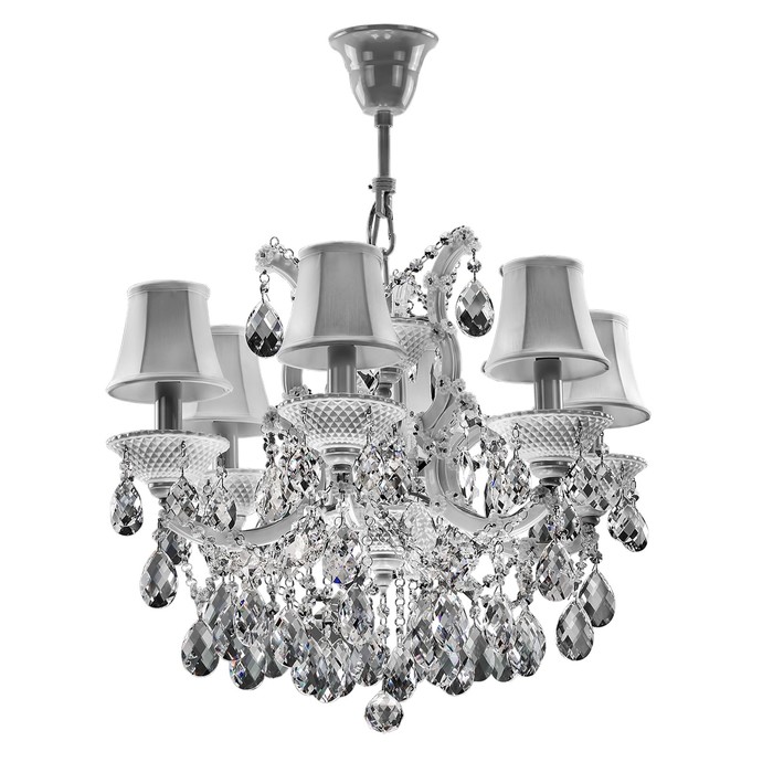 Люстра PRINCIA 6х40Вт E14 белый 60x165см