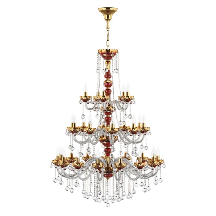 Люстра VIDARE 30х60Вт E14 золото 115x270см