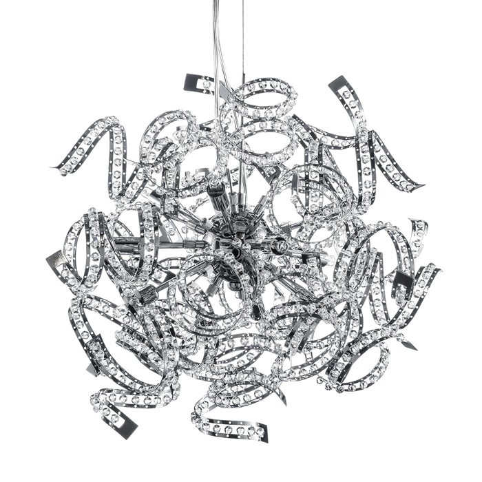 Люстра SPIDER 9х40Вт G9 хром 50x100см