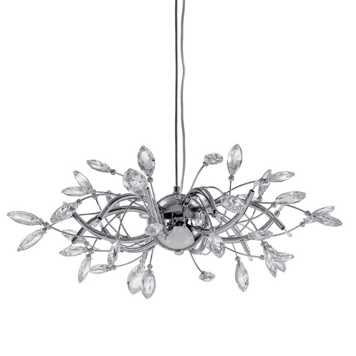 Люстра TENALIA 12х20Вт G4 хром 70x120см