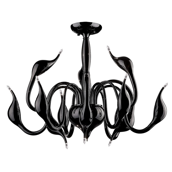 Люстра Cigno 12х20Вт G4 черный 75x60см