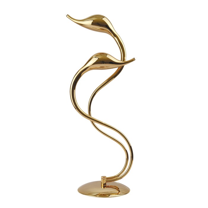 Настольная лампа Cigno 2х20Вт G4 золото 25x60см