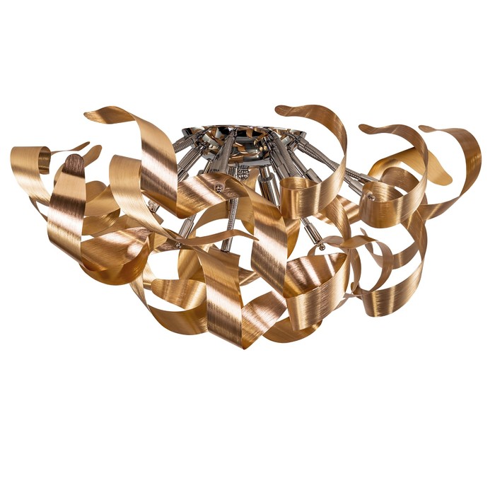 Люстра TURBIO 6х40Вт G9 светлая медь 60x30см