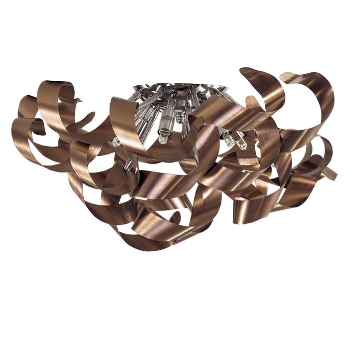 Люстра TURBIO 6х40Вт G9 темная медь 60x30см