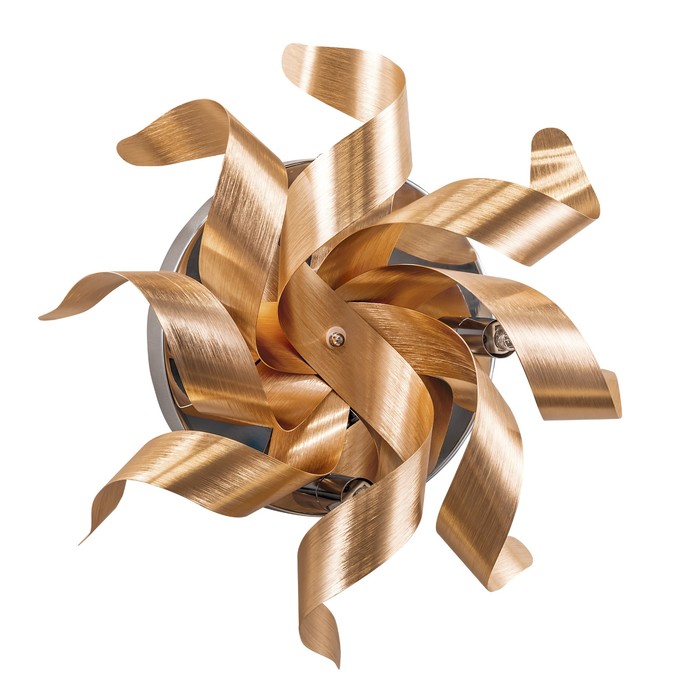 Бра TURBIO 4х40Вт G9 светлая медь 15x36x36см