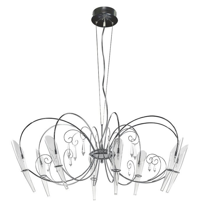 Люстра SCARABEO 8х35Вт G4 хром 90x90см