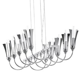 

Люстра OВIO 10х40Вт G9 хром 70x40x140см