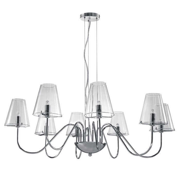 Люстра DIAFANO 8х40Вт G9 хром 80x135см