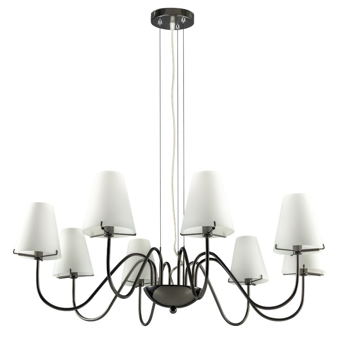 Люстра DIAFANO 8х40Вт G9 черный 80x135см