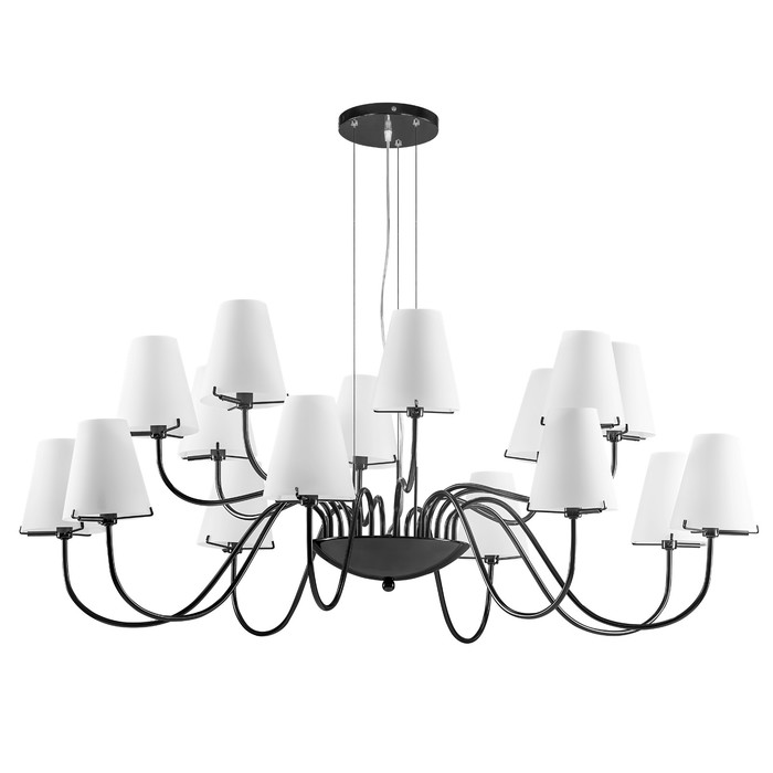 Люстра DIAFANO 16х40Вт G9 черный 100x140см