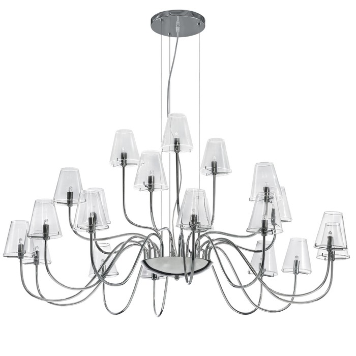 Люстра DIAFANO 21х40Вт G9 хром 125x140см