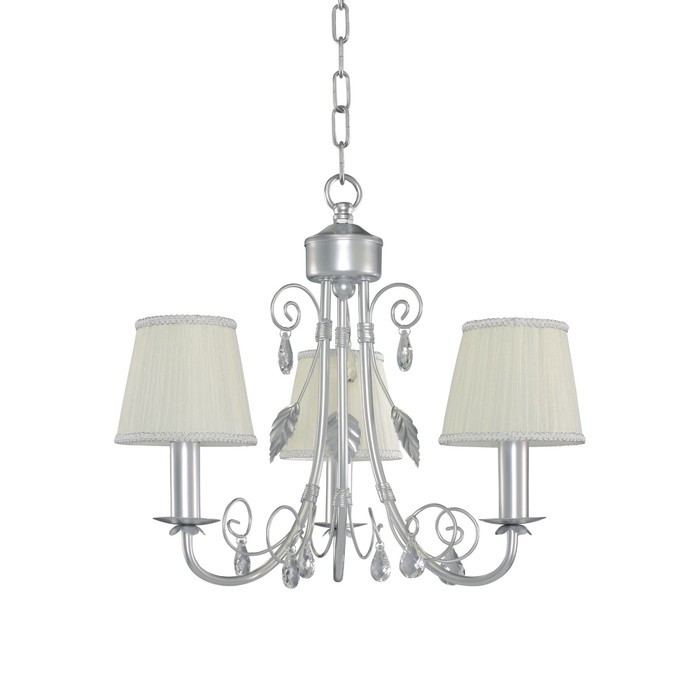 Люстра MODESTO 3х40Вт E14 серебро 41x118см