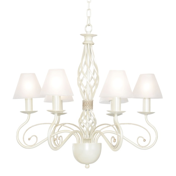 Люстра ESEDRA 6х40Вт E14 белый 58x130см