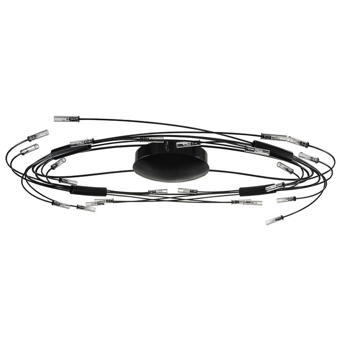 Люстра OVALE 24х20Вт G4 черный 102x57x6см