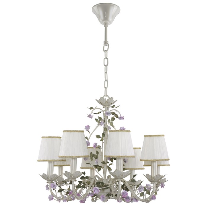 Люстра AIOLA 8х40Вт E14 белый 63x125см