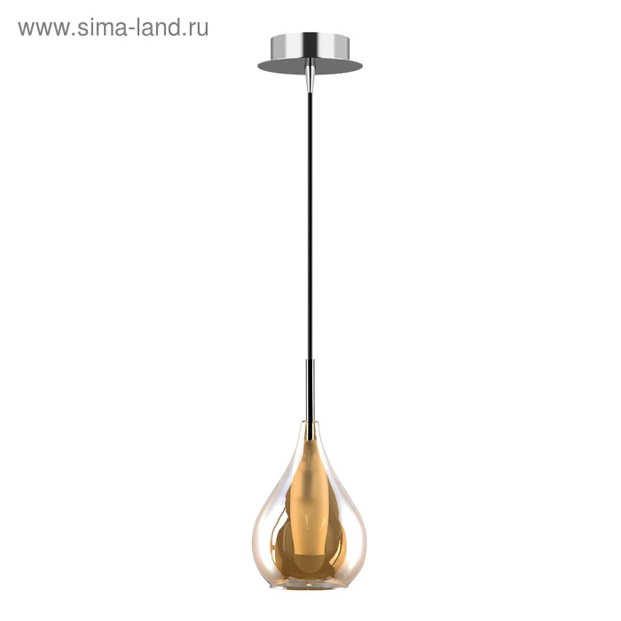 

Светильник PENTOLA 1х25Вт G9, хром, янтарь 12x130 см