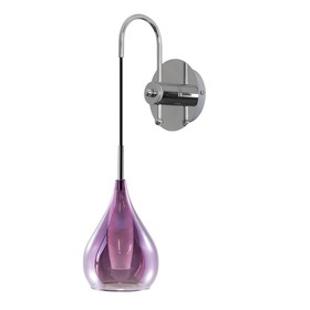 

Бра PENTOLA 1х25Вт G9 хром, пурпурный 22x13x44см