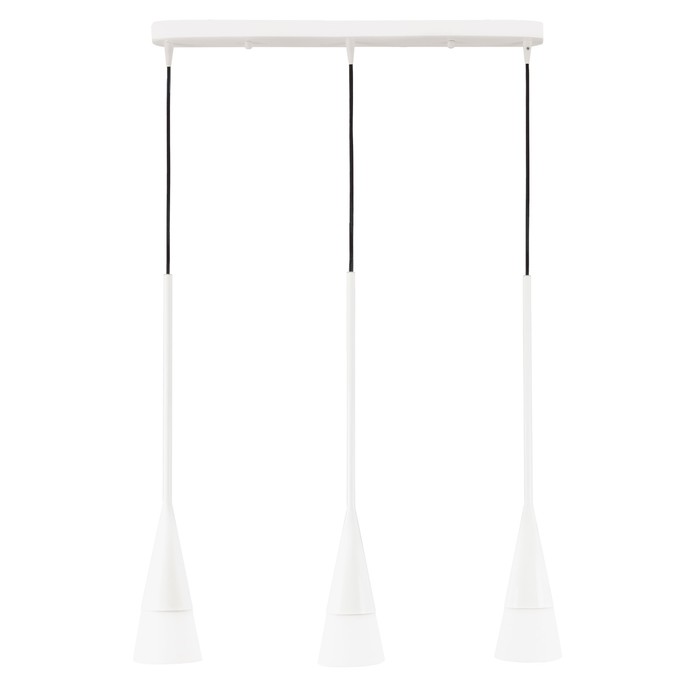Люстра подвес CONICITA 3х40Вт E14 белый 60x10x130см