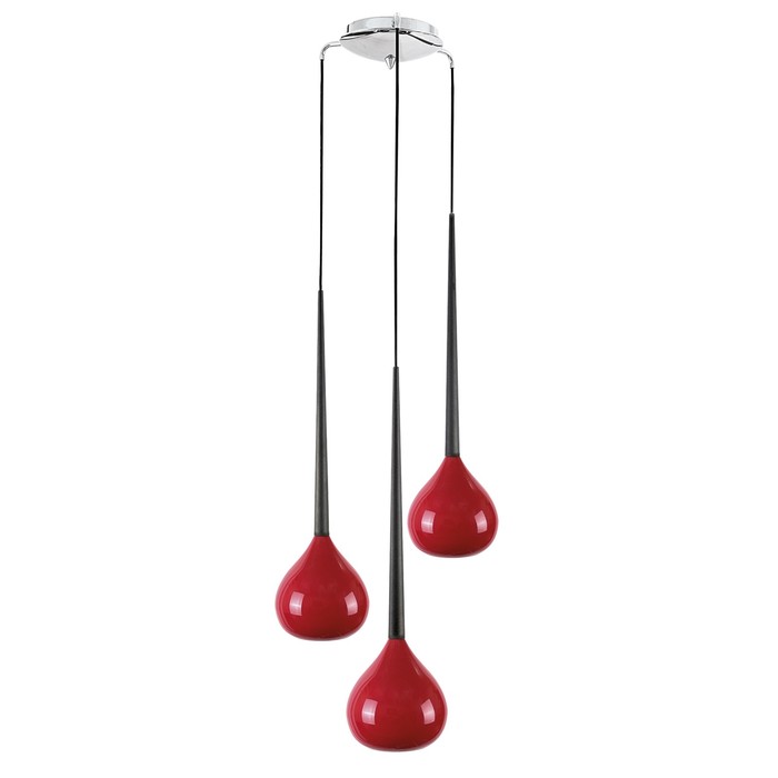 Светильник FORMA 3х40Вт E14 красный 40x205см