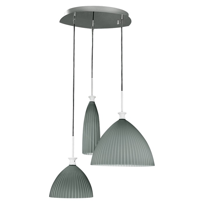 Светильник AGOLA 3х40Вт E14 хром, серый 41x150см