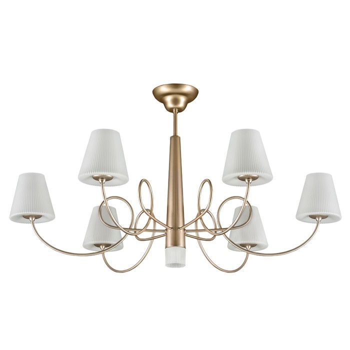 Люстра VORTICO 7х40Вт G9 шампань, белый 79x46,5см