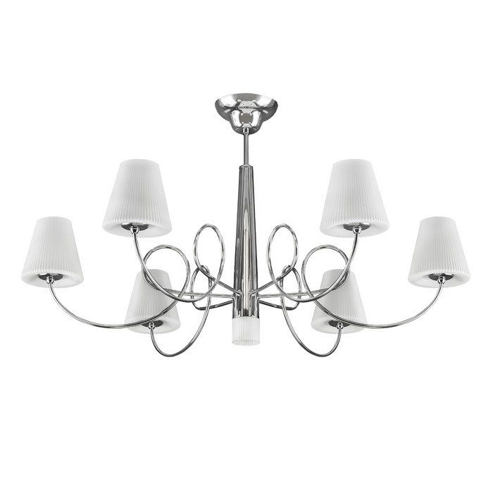 Люстра VORTICO 7х40Вт G9 хром, белый 79x46,5см