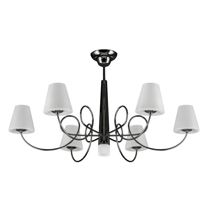 Люстра VORTICO 7х40Вт G9 черный, белый 79x46,5см