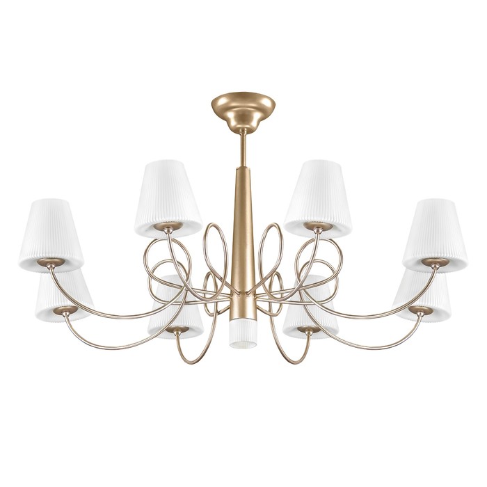 Люстра VORTICO 9х40Вт G9 шампань, белый 79x46,5см