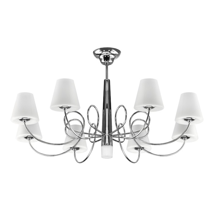 Люстра VORTICO 9х40Вт G9 хром, белый 79x46,5см