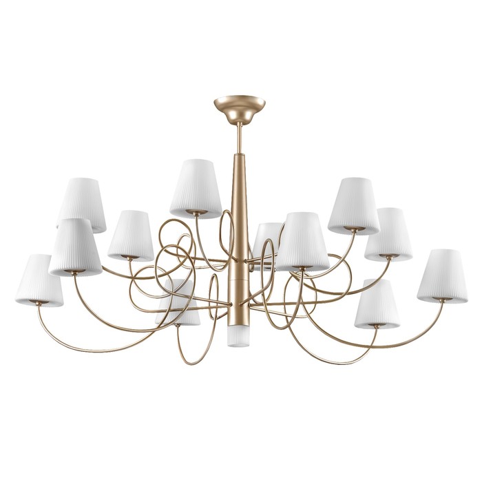 Люстра VORTICO 13х40Вт G9 шампань, белый 103x56,5см