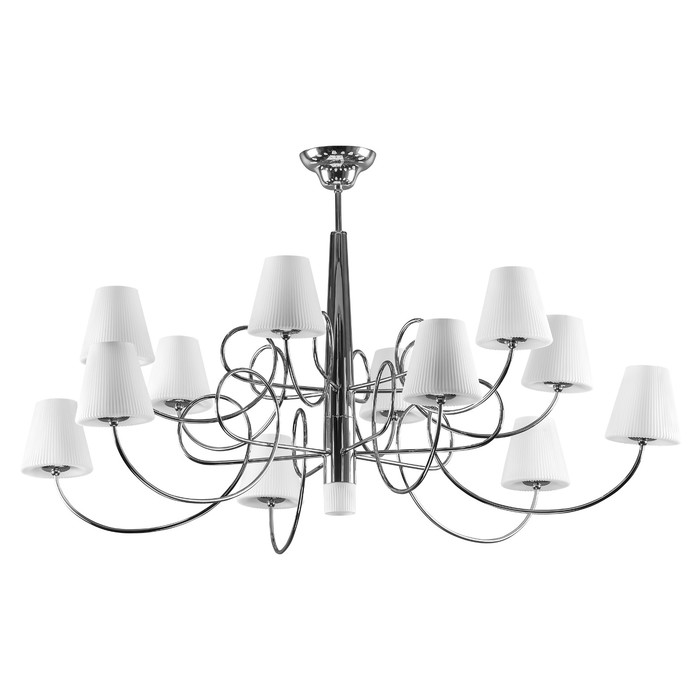 Люстра VORTICO 13х40Вт G9 хром, белый 103x56,5см