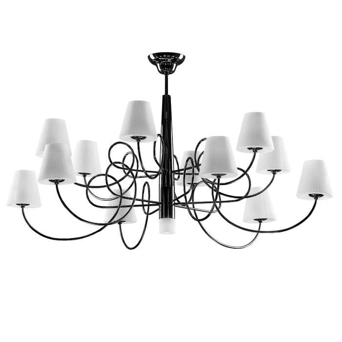 Люстра VORTICO 13х40Вт G9 черный, белый 103x56,5см