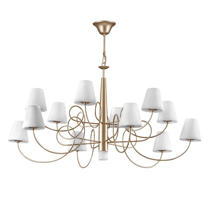 Люстра VORTICO 13х40Вт G9 шампань, белый 103x170см