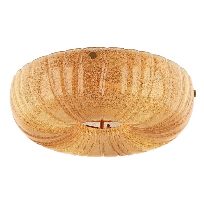 Люстра ZUCCHE 4х60Вт E14 золото, янтарь 38x10см