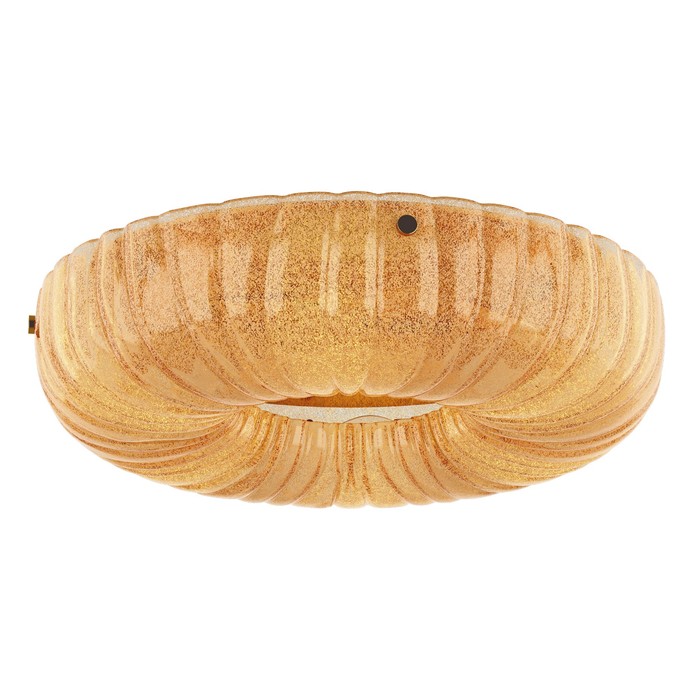 Люстра ZUCCHE 6х60Вт E14 золото, янтарь 45x10см