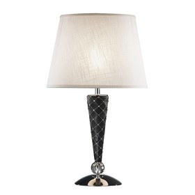 

Настольная лампа GRAZIA 1х60Вт E27 черный, хром 38x63см