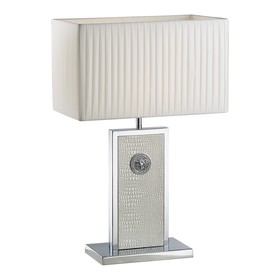 

Настольная лампа FARAONE 1х60Вт E27 белый, хром 38x25x60см
