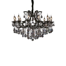 

Люстра CHAMPA 12х60Вт E14, хром, чёрный 90x180 см