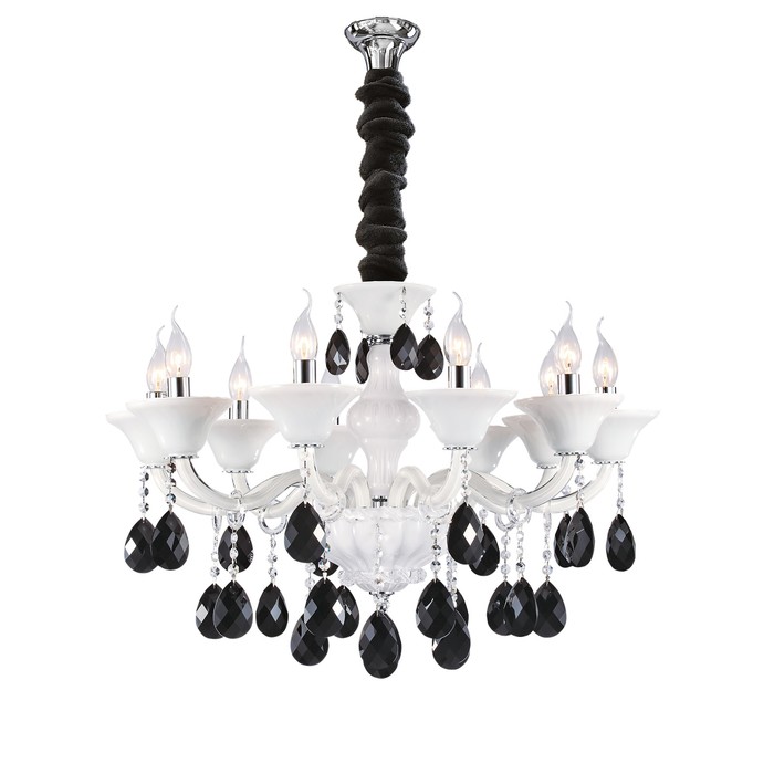 Люстра BIANCA 10х60Вт E14 белый 85x185см