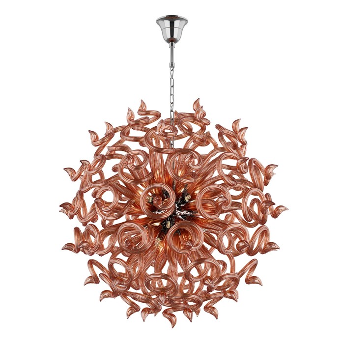 Люстра MEDUSA 18x40Вт G9 чайный, янтарь 80x190см