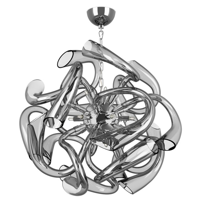 Люстра STELLA 12х6Вт G9 дымчатый 60x146см