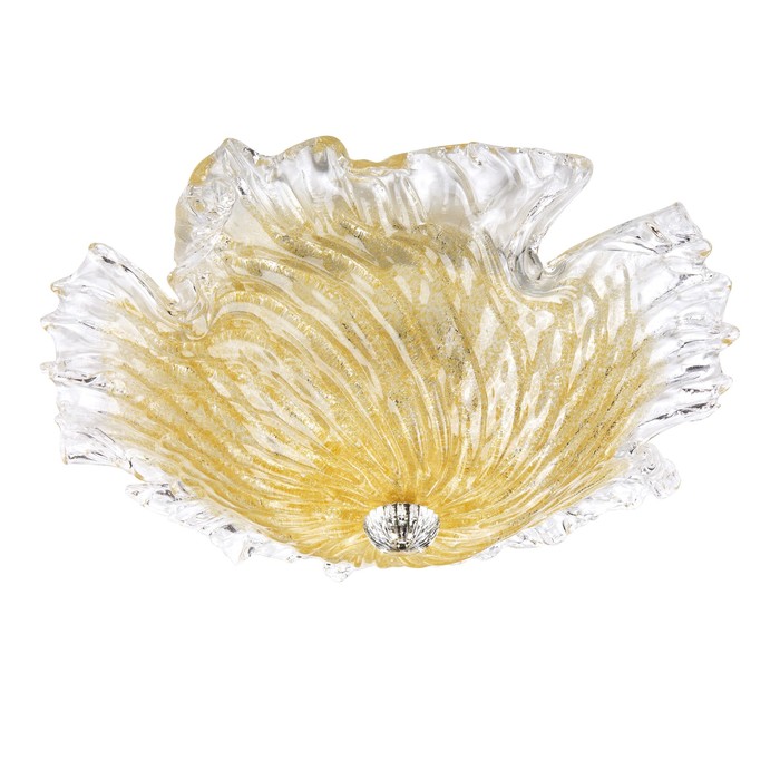 Люстра MURANO 5х40Вт E14 янтарный 55x14см