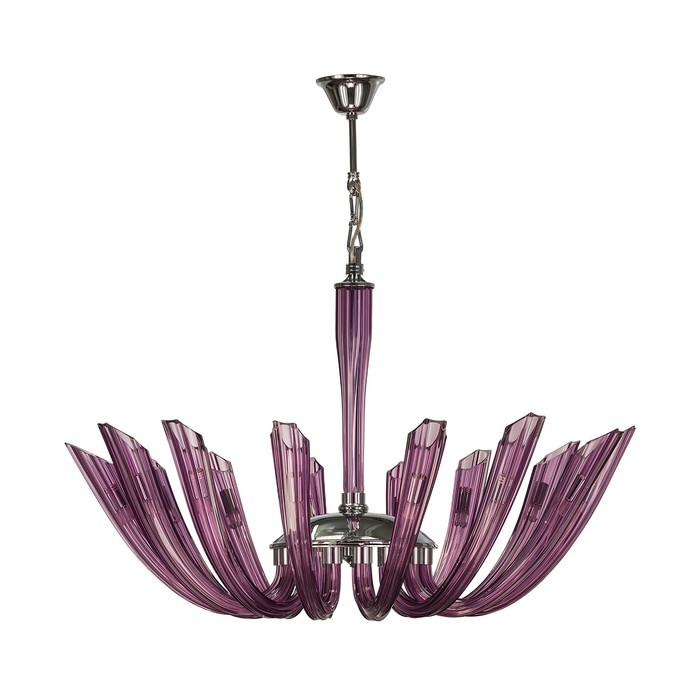 Люстра TROFEO 15х6Вт G9 фиолетовый 90x165см