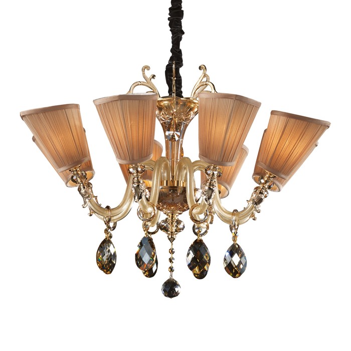 Люстра GUARDA 8х40Вт E14 золото 89x178см