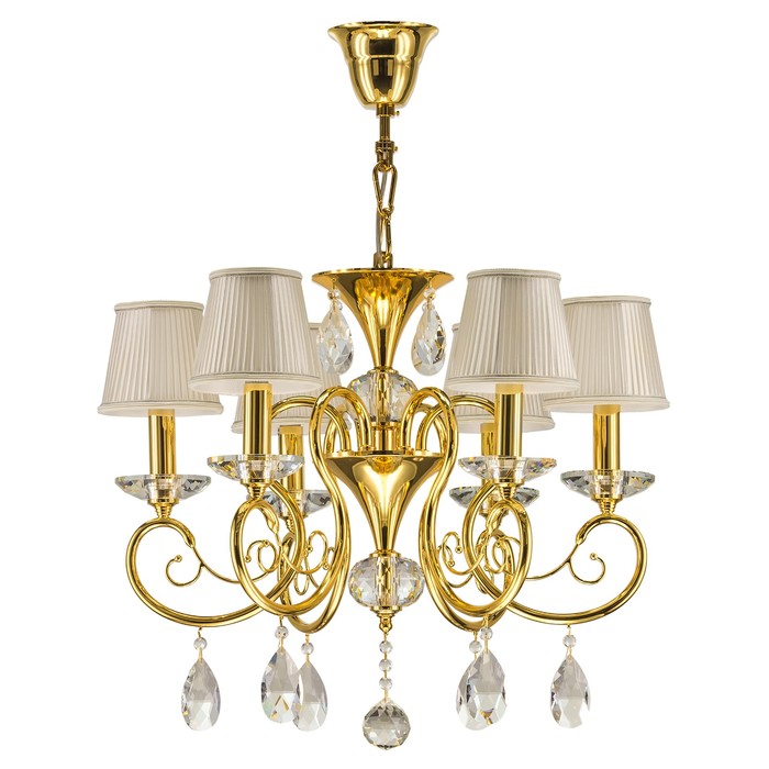 Люстра RICERCO 6х40Вт E14 золото 60x170см