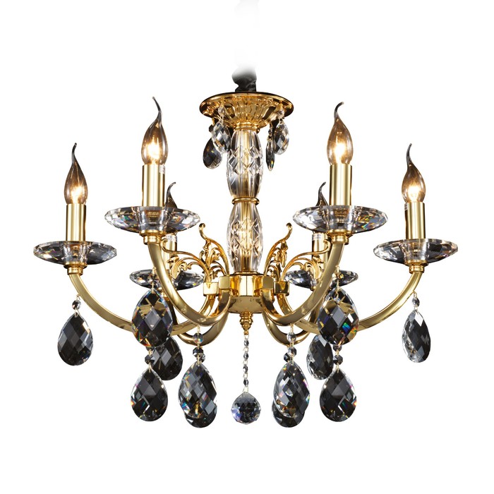 Люстра STREGARO 6х60Вт E14 золото 60x164см